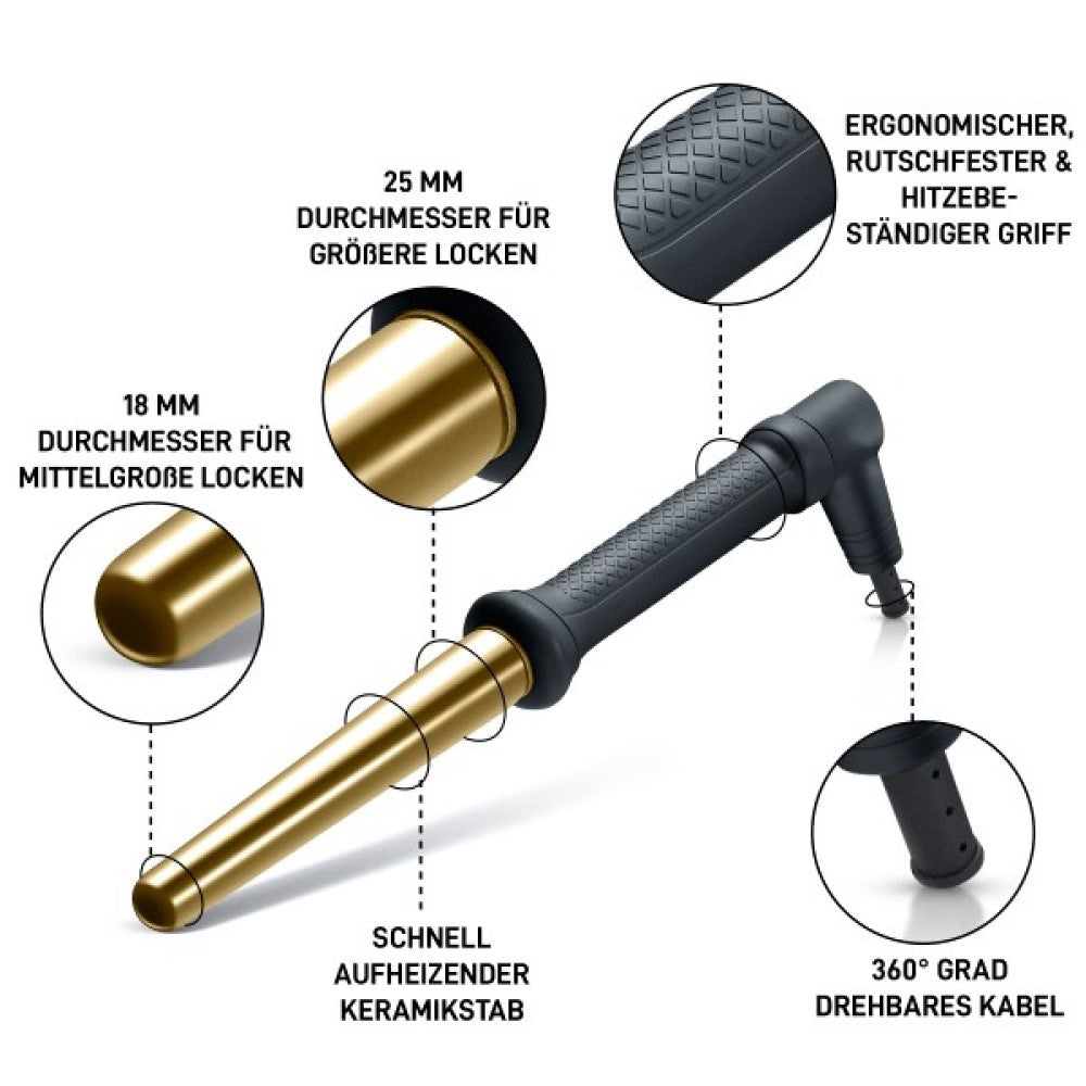 Golden Curl The Gold Curler - Lockenstab