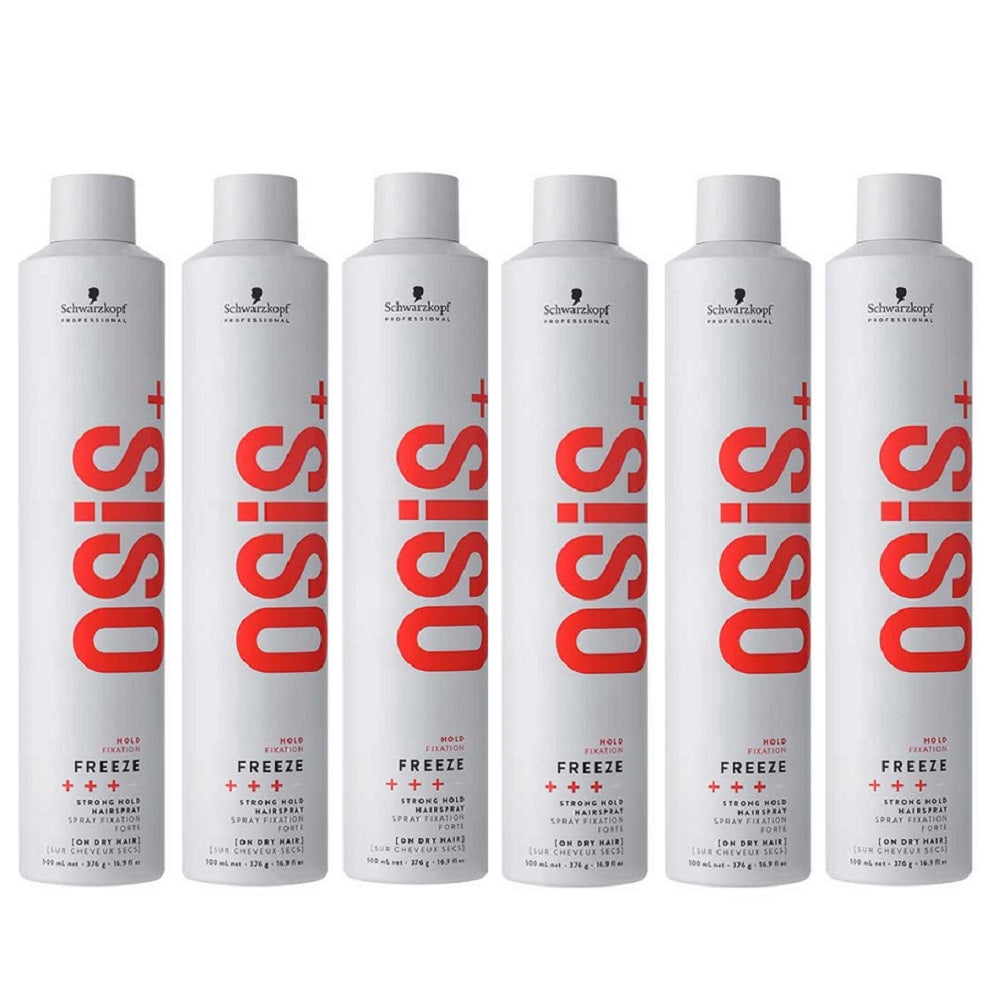 Schwarzkopf Osis Freeze Strong Hold Hairspray 6x500ml