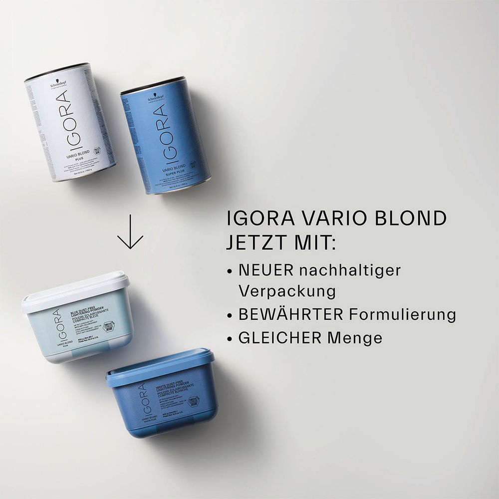 Schwarzkopf Professional Igora Vario Blond Super Plus Poudre Éclaircissante 450 g