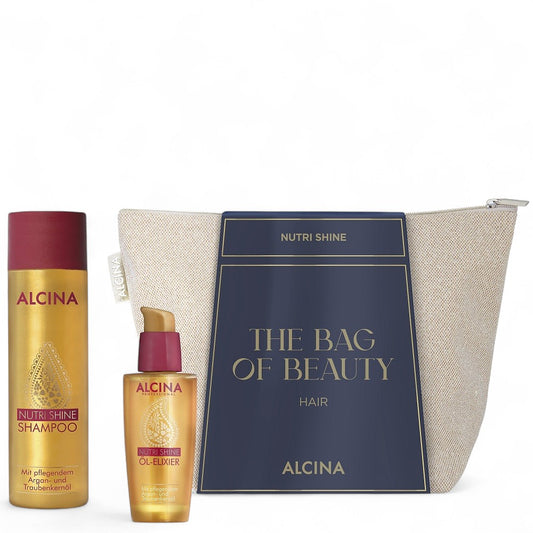 Alcina Geschenkset Nutri Shine - Shampoo 250 ml + Öl-Elixier 50 ml