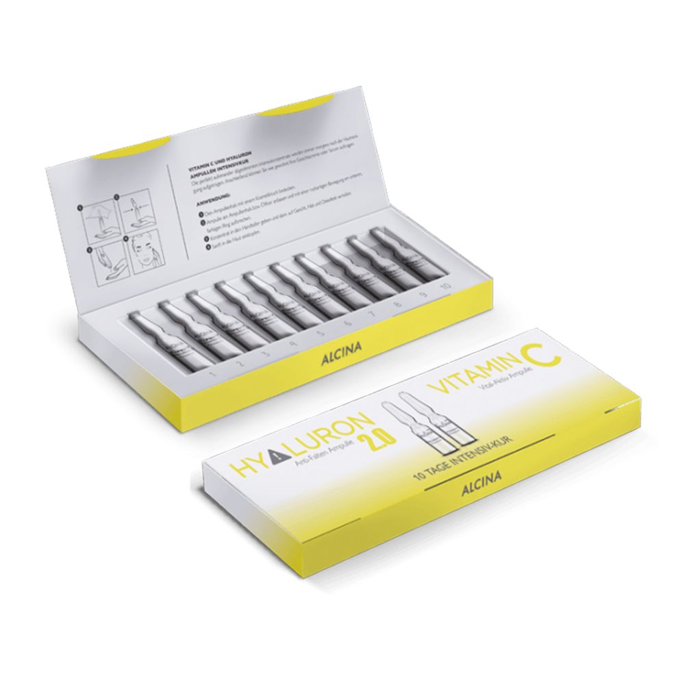Alcina Hyaluron 2.0 / Vitamin C - Ampullen-Kur - 10x1ml
