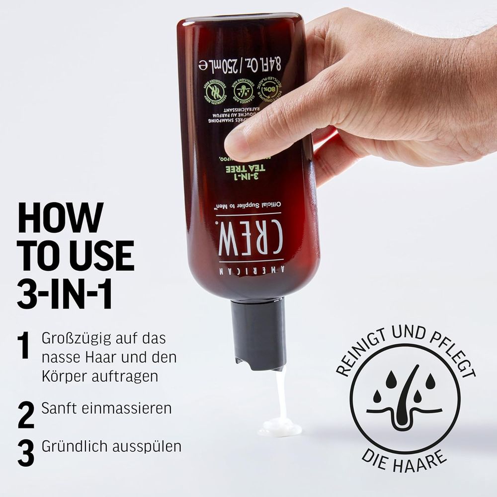 American Crew 3-in-1 Tea Tree 450ml