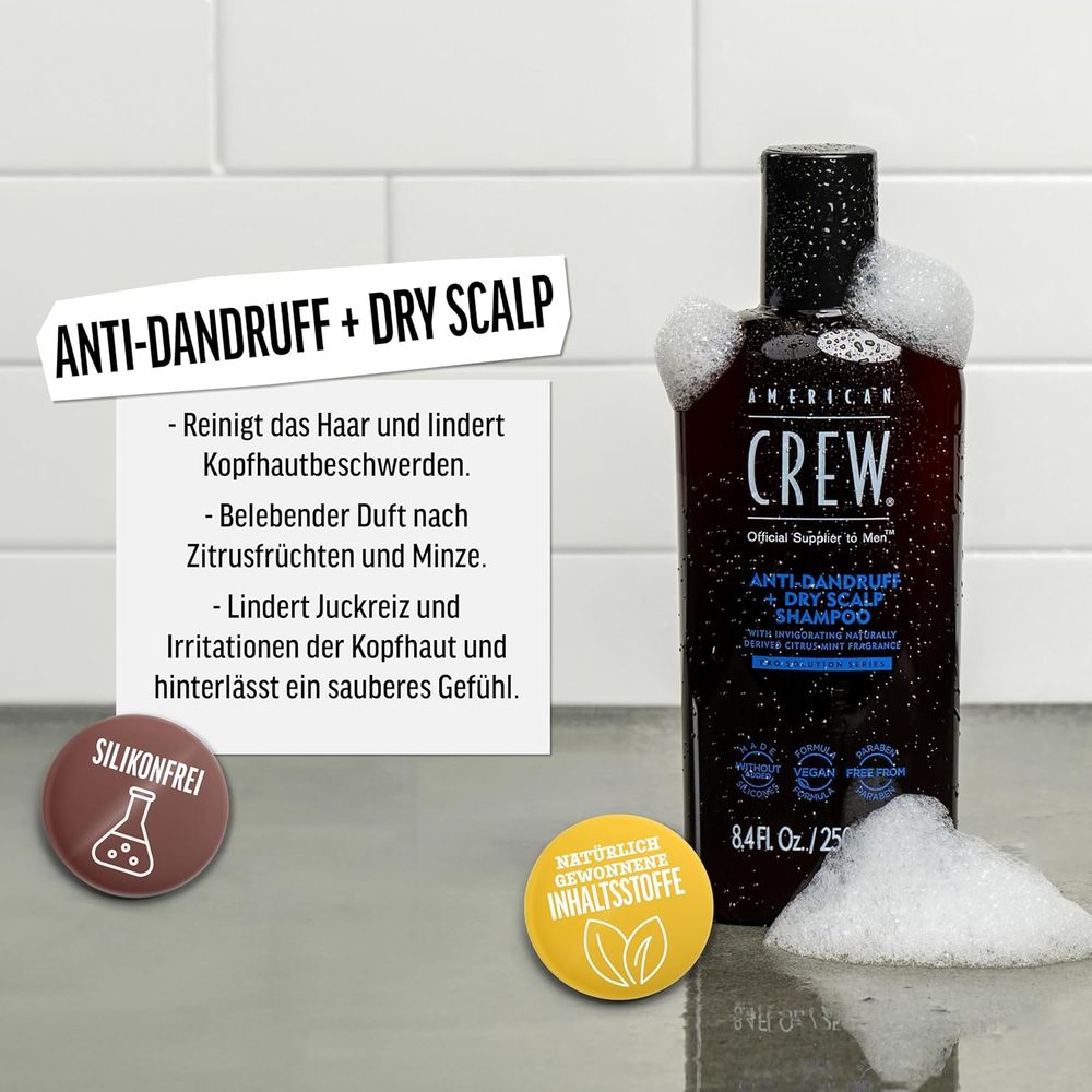 American Crew Anti-Dandruff + Dry Scalp Shampoo 250ml