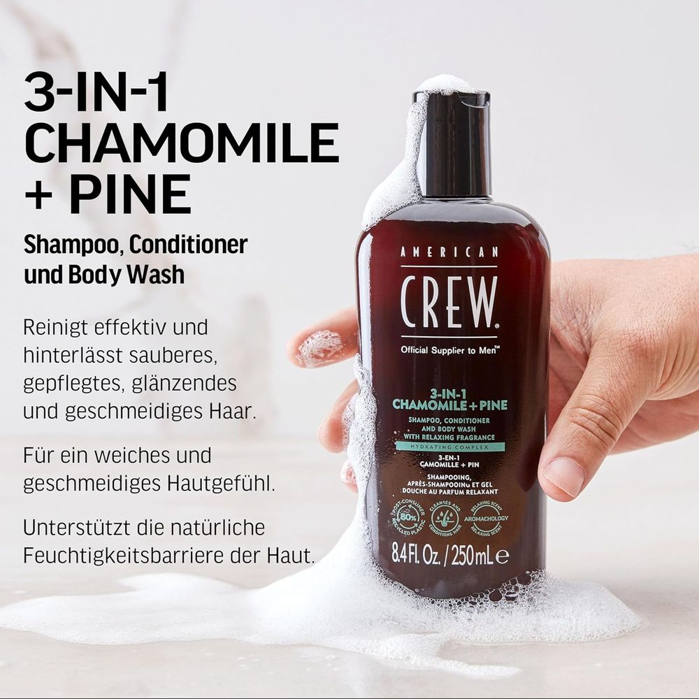 American Crew Chamomile &amp; Pine Relaxing 3-in-1 Shampoo 250ml