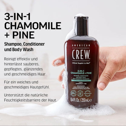 American Crew Chamomile &amp; Pine Relaxing 3-in-1 Shampoo 250ml