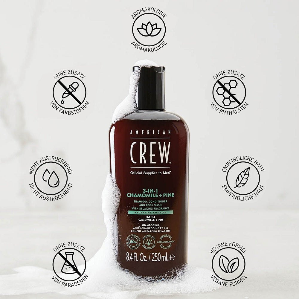 American Crew Chamomile &amp; Pine Relaxing 3-in-1 Shampoo 1000ml