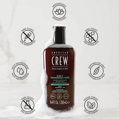 American Crew Chamomile &amp; Pine Relaxing 3-in-1 Shampoo 1000ml