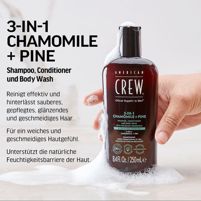 American Crew Chamomile &amp; Pine Relaxing 3-in-1 Shampoo 1000ml