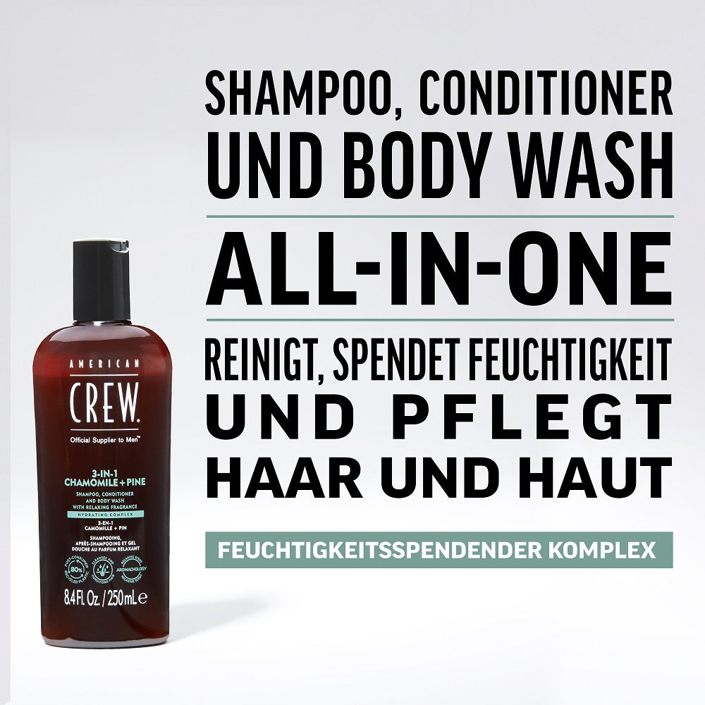 American Crew Chamomile &amp; Pine Relaxing 3-in-1 Shampoo 1000ml