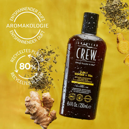 American Crew Ginger & Tea Energizing 3-in-1 Shampoo 250ml