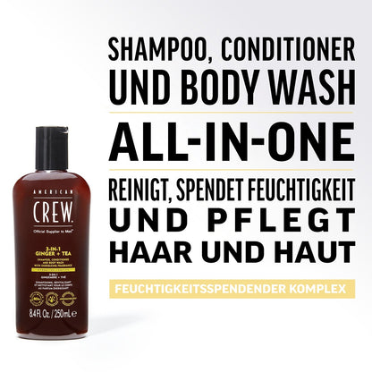 American Crew Ginger & Tea Energizing 3-in-1 Shampoo 1000ml