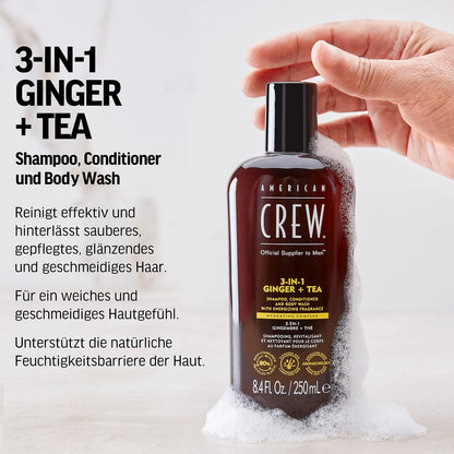 American Crew Ginger & Tea Energizing 3-in-1 Shampoo 1000ml