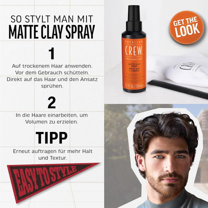American Crew Spray Argile Mat 150ml