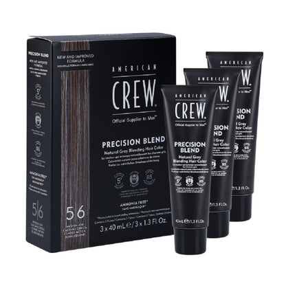 American Crew PRECISION BLEND 5/6 MEDIUM ASH 3X40ml