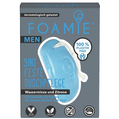 Foamie 3 in 1 Feste Duschpflege For Men - Seas The Day