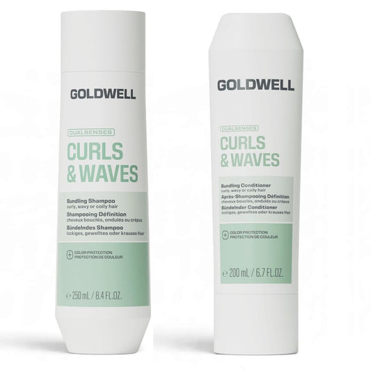 Goldwell Dualsenses Curls &amp; Waves Set - Shampoo 250ml + Conditioner 200ml + Hairspray free