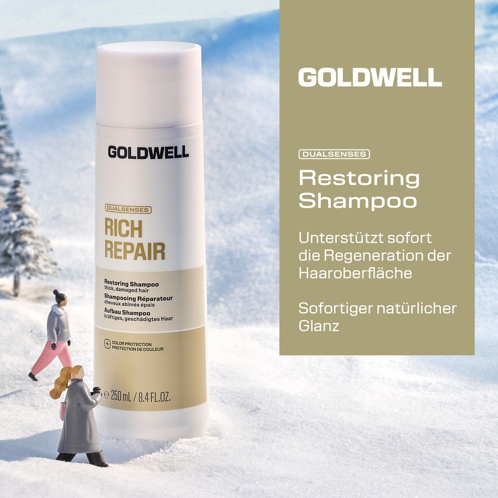 Goldwell Dualsenses Rich Repair Geschenkset – Shampoo 250 ml + Maske 200 ml + 6-Effekte Serum 100 ml