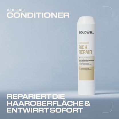 Goldwell Dualsenses Rich Repair Geschenkset – Shampoo 250 ml + Maske 200 ml + 6-Effekte Serum 100 ml