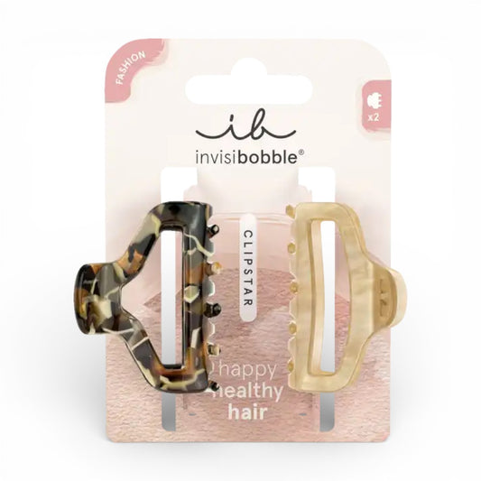 Invisibobble CLIPSTAR M Golden Roar – 2 Stück