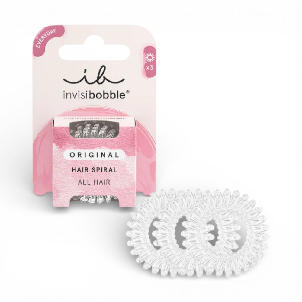 Invisibobble ORIGINAL Crystal Clear – 3 Stück