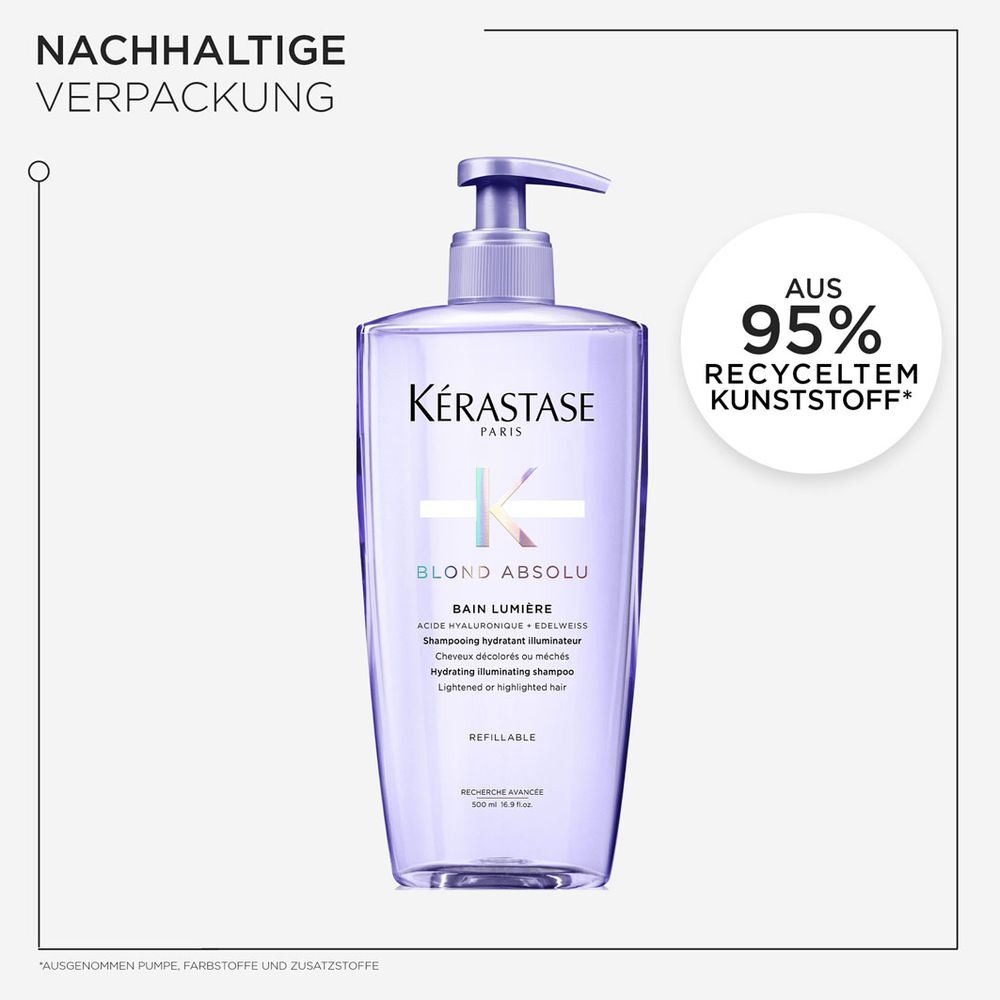 Kérastase Blond Absolu Bain Lumière Refill Bundle - Shampoo 500 ml & Nachfüllpack 500 ml