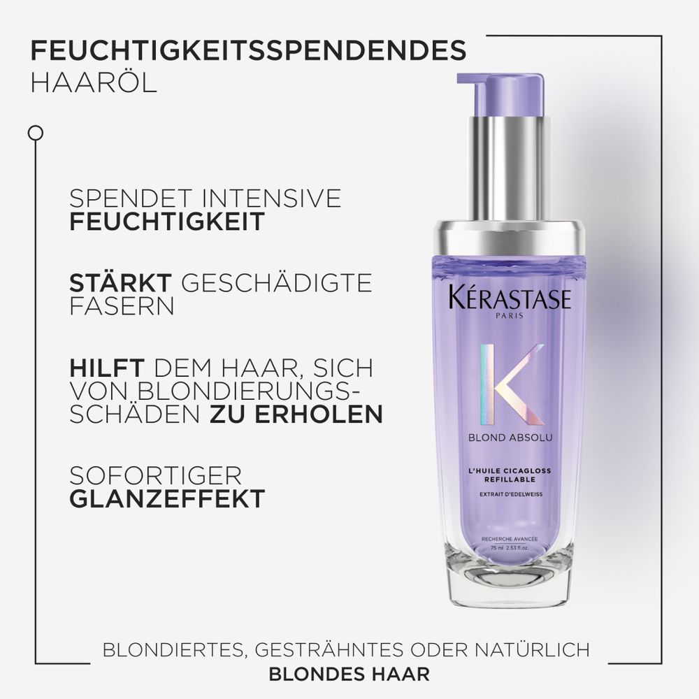 Kérastase Blond Absolu l'Huile Cicagloss Pack Complet 75 ml - Rechargeable