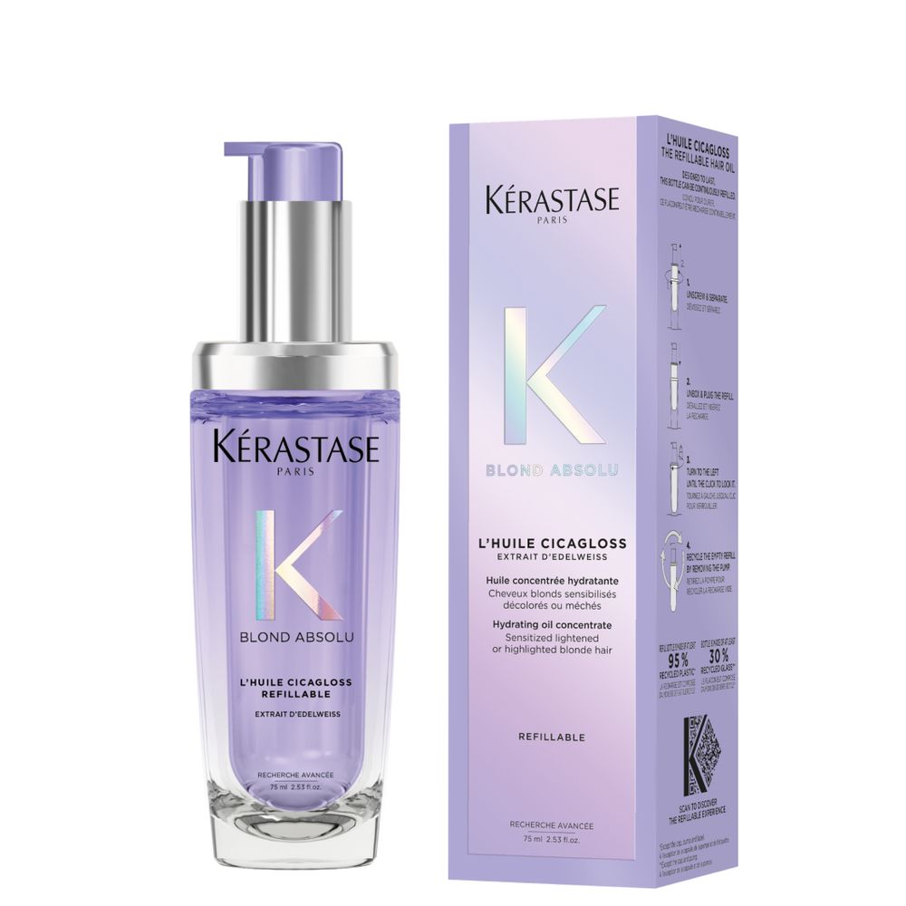 Kérastase Blond Absolu l'Huile Cicagloss Pack Complet 75 ml - Rechargeable