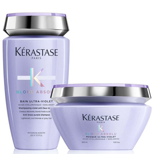 Kérastase Blond Absolu Coffret - Bain Ultra-Violet 250 ml + Masque Ultra-Violet 200 ml