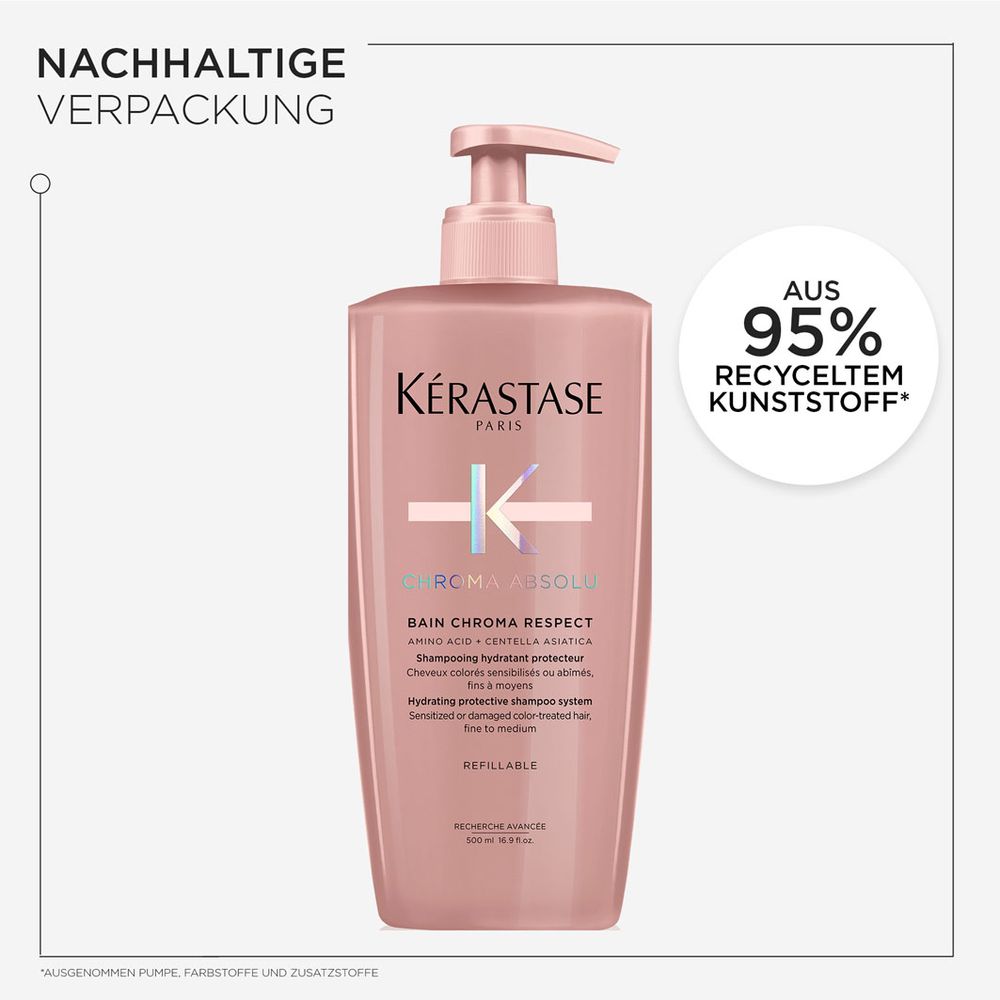 Kèrastase Chroma Absolu Respect Recharge Bundle - Shampoing 500 ml &amp; Recharge 500 ml