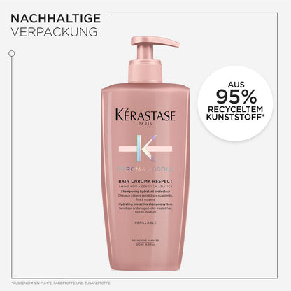 Kèrastase Chroma Absolu Respect Recharge Bundle - Shampoing 500 ml &amp; Recharge 500 ml