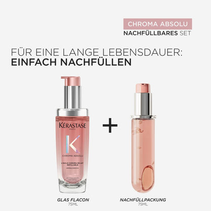 Kèrastase Chroma Absolu l'Huile Èclat Pack Complet 75 ml - Rechargeable