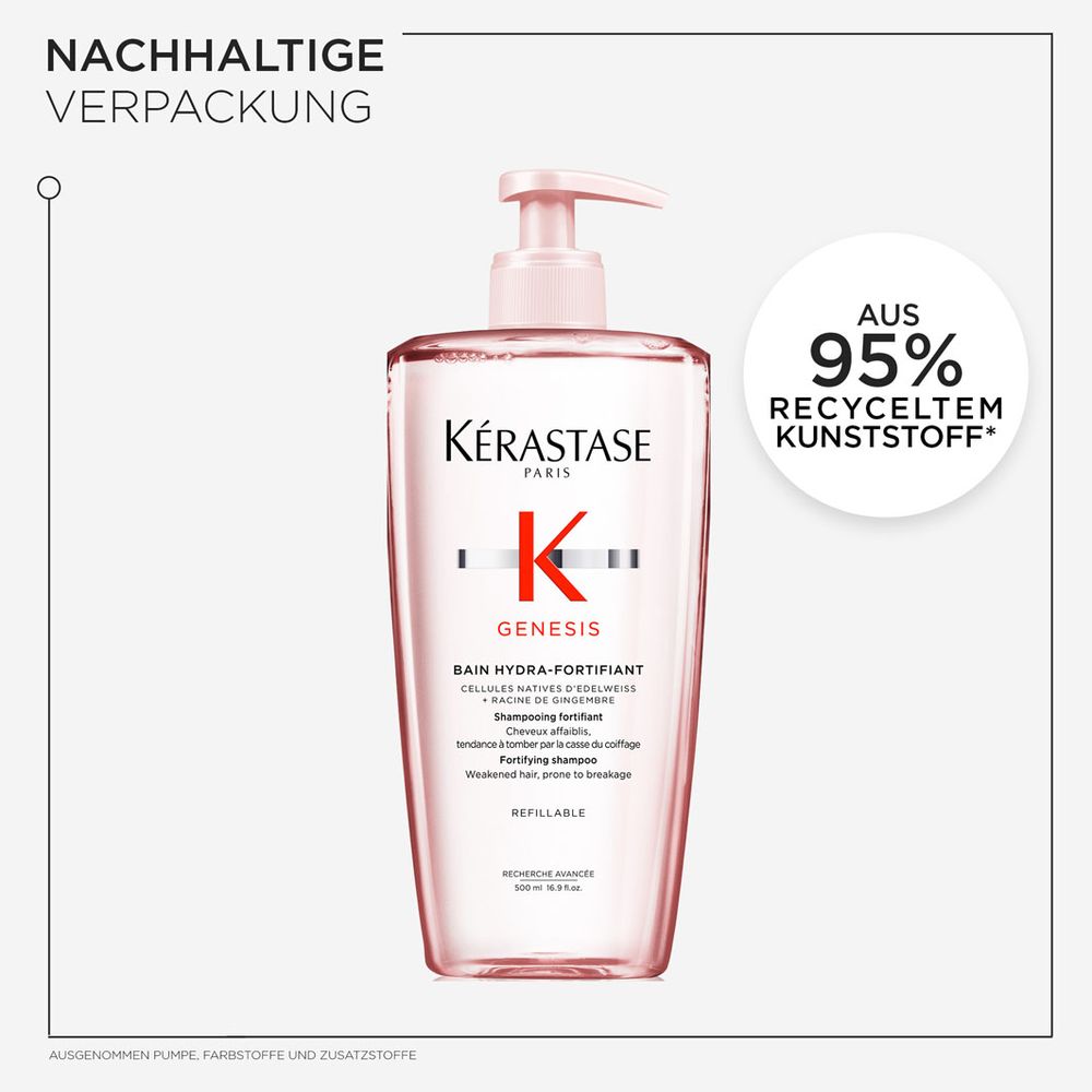 Kèrastase Genesis Bain Hydra-Fortifiant Recharge Bundle - Shampoing 500 ml + Recharge 500 ml