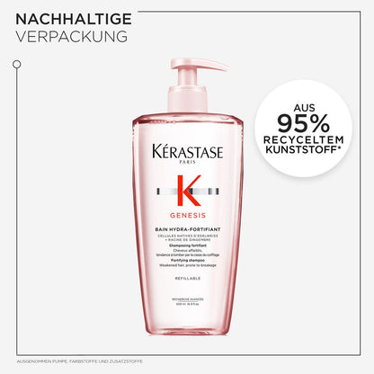 Kèrastase Genesis Bain Hydra-Fortifiant Recharge Bundle - Shampoing 500 ml + Recharge 500 ml