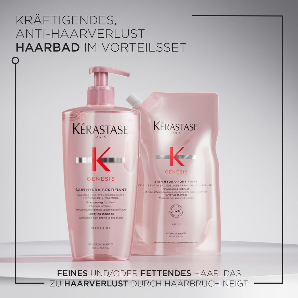 Kèrastase Genesis Bain Hydra-Fortifiant Recharge Bundle - Shampoing 500 ml + Recharge 500 ml