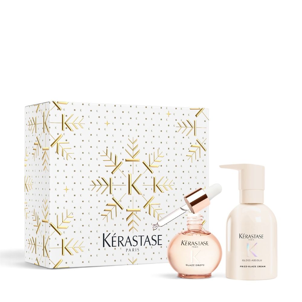 Kérastase Gloss Absolu Cream Duo Holiday Set – Glaze Drops 45 ml + Frizz Glaze Cream 240 ml