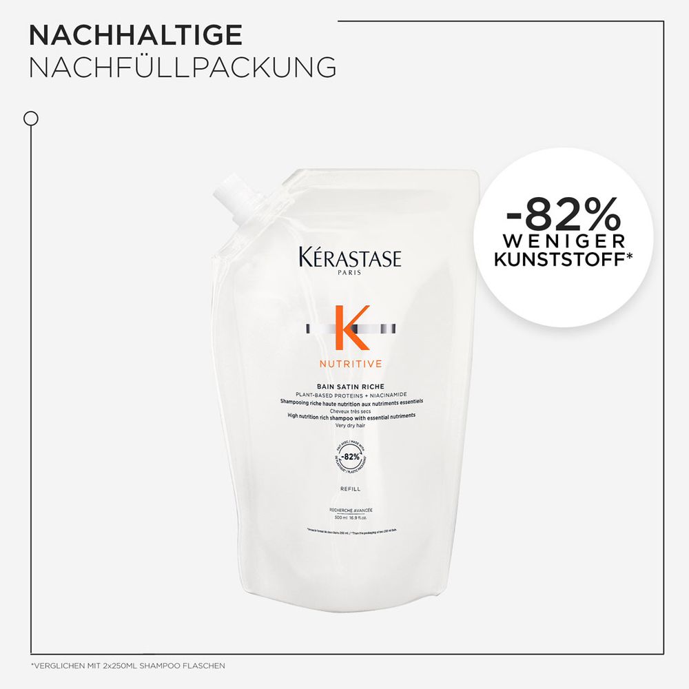 Kérastase Nutritive Bain Satin Riche Recharge Bundle - Shampoing 500 ml + Recharge 500 ml