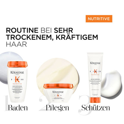 Kérastase Nutritive Set - Bain Satin 250 ml + Nectar Thermique 150 ml + 8H Magic Night Serum 90 ml