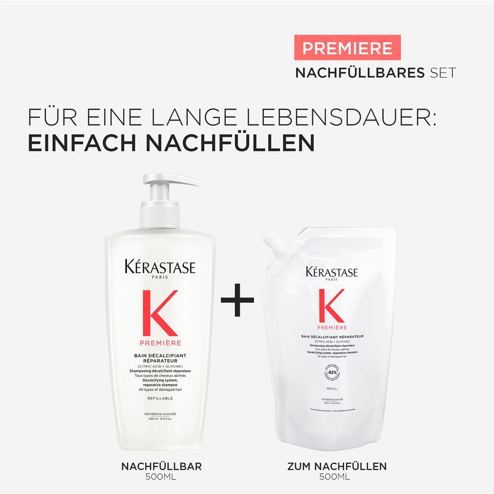 Kèrastase Première Bain Première Décalcifiant Recharge Bundle - Shampoing 500 ml + recharge 500 ml