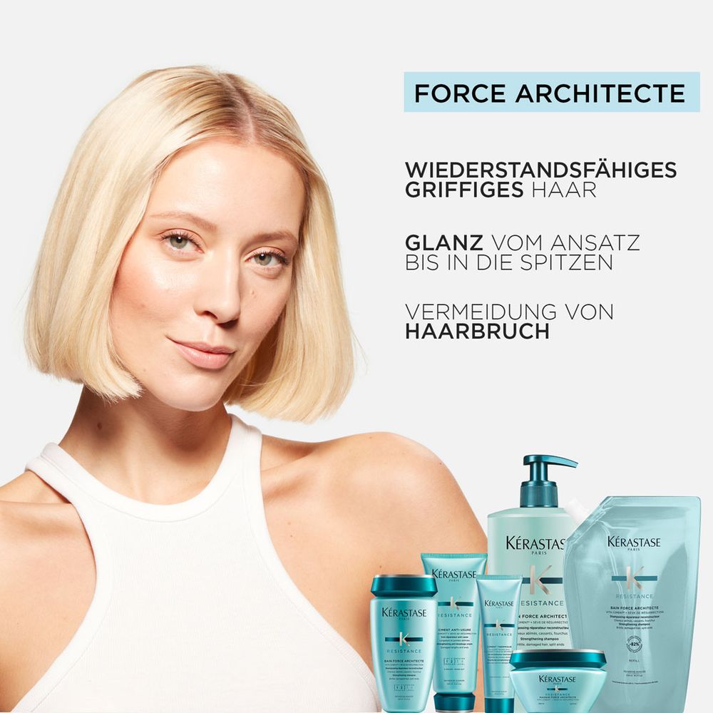 Kérastase Resistance Bain Force Architecte Refill Bundle - Shampoo 500 ml & Nachfüllpack 500 ml