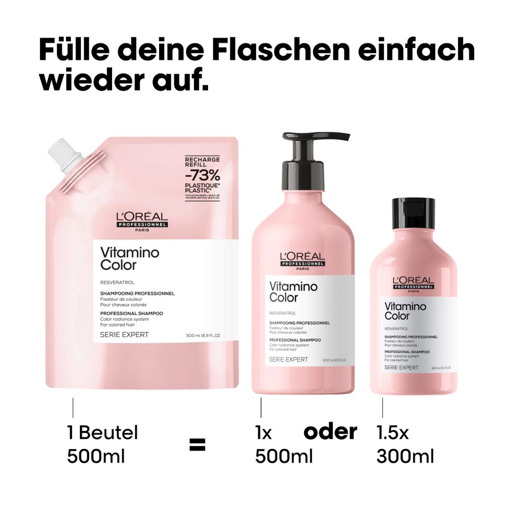 L'Oréal Professionnel Serie Expert Vitamino Color Refill Shampoo 500 ml