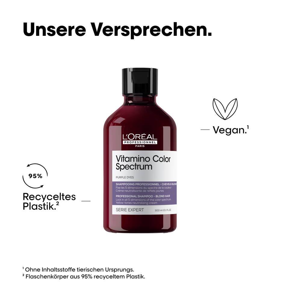 L'Oréal Professionnel Serie Expert Vitamino Color Spectrum Purple Dyes Neutralizing Shampoo 300 ml - Blondes Haar
