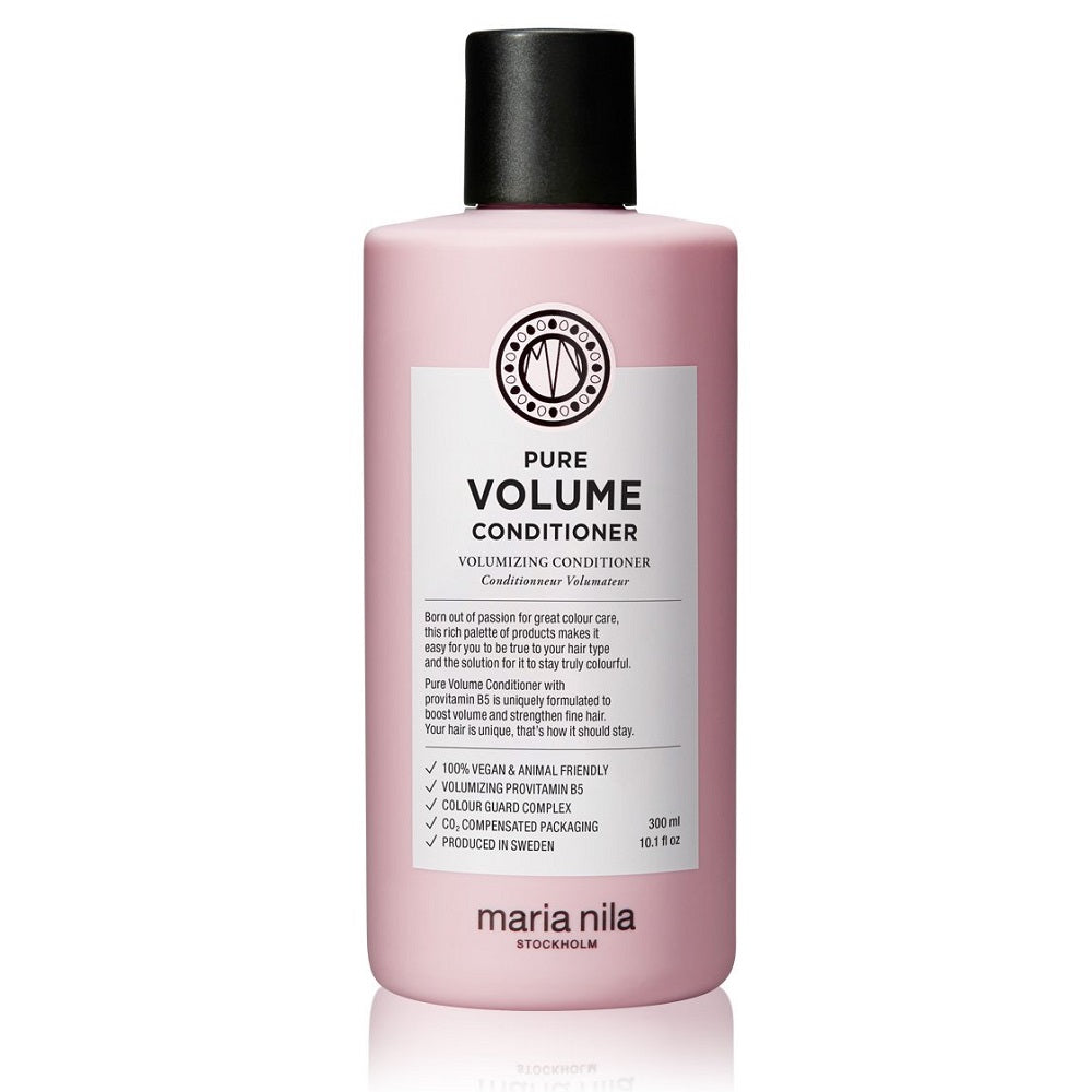 Maria Nila Pure Volume Beauty Bag - Shampoo 350 ml + Conditioner 300 ml + Argan Oil 30 ml + Kosmetiktasche