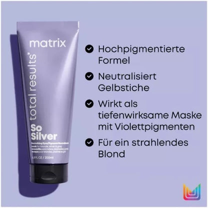 Matrix Total Results Color Obsessed So Silver Maske 200 ml