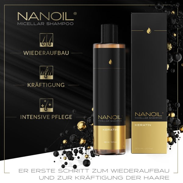 Nanoil Shampooing Micellaire à la Kératine 300 ml 