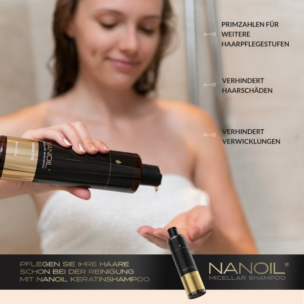 Nanoil Shampooing Micellaire à la Kératine 300 ml 