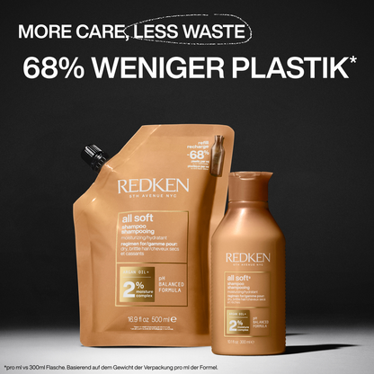 Redken All Soft Shampoo Refill Pouch 500 ml