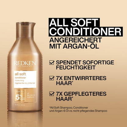 Redken All Soft Spring Coffret - Shampoo 300 ml + Conditioner 300 ml