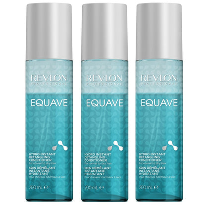 Revlon Equave Hydro Instant Detangling Conditioner 3x 200 ml