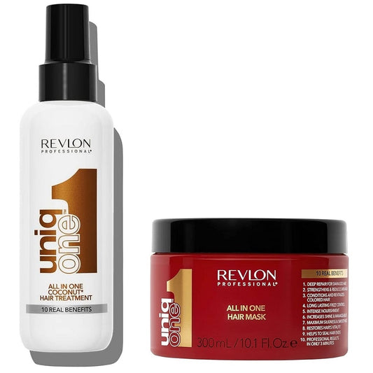 Revlon Uniq One ​​Set All In One Coconut Hair Treatment 150ml + Hair Mask 300ml