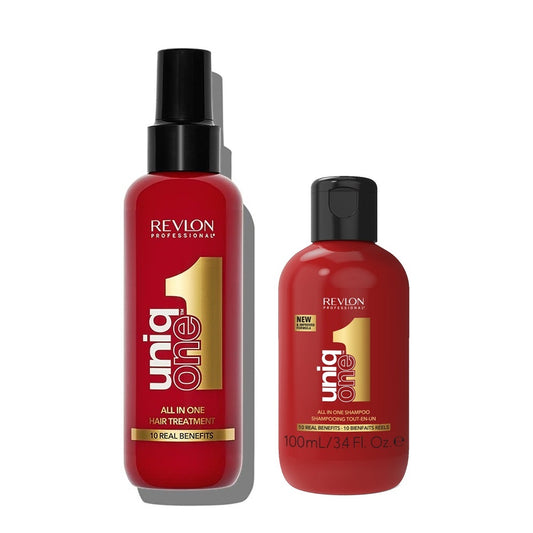 Revlon Uniq One Set Hair Treatment 150ml + All in One Shampoo 100ml